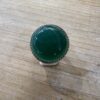 Bague agate verte monture ciselée en argent 925