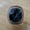 rare bague pietersite bleu argent 925